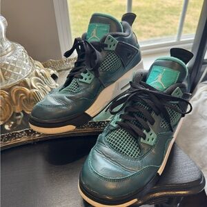 Jordan Teal and Black Sneakers